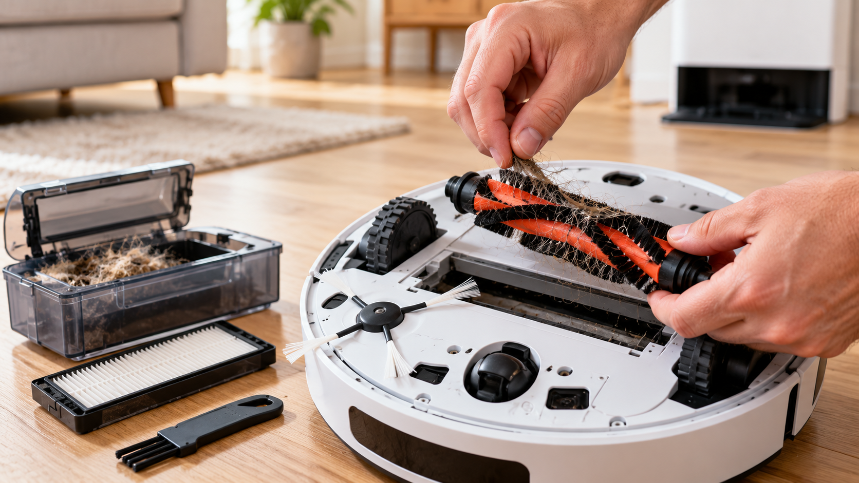 Údržba robotického vysavače